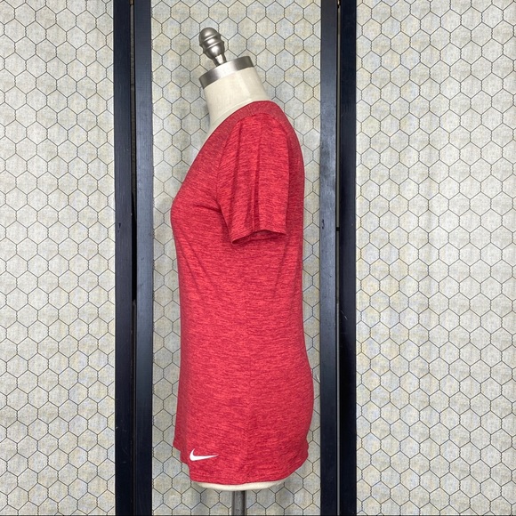 Nike Dri-Fit V-Neck Shirt Sleeve Shirt - Picture 2 of 9